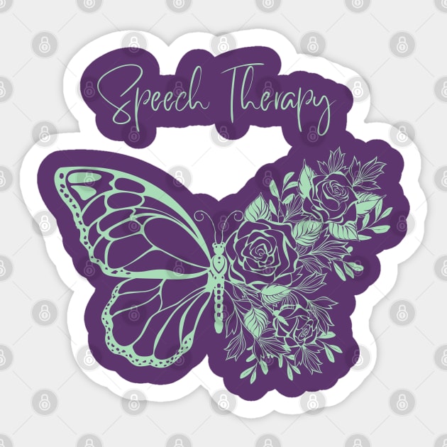 Speech Therapy, Speech language pathology, SLP, SLPA Sticker by Daisy Blue Designs